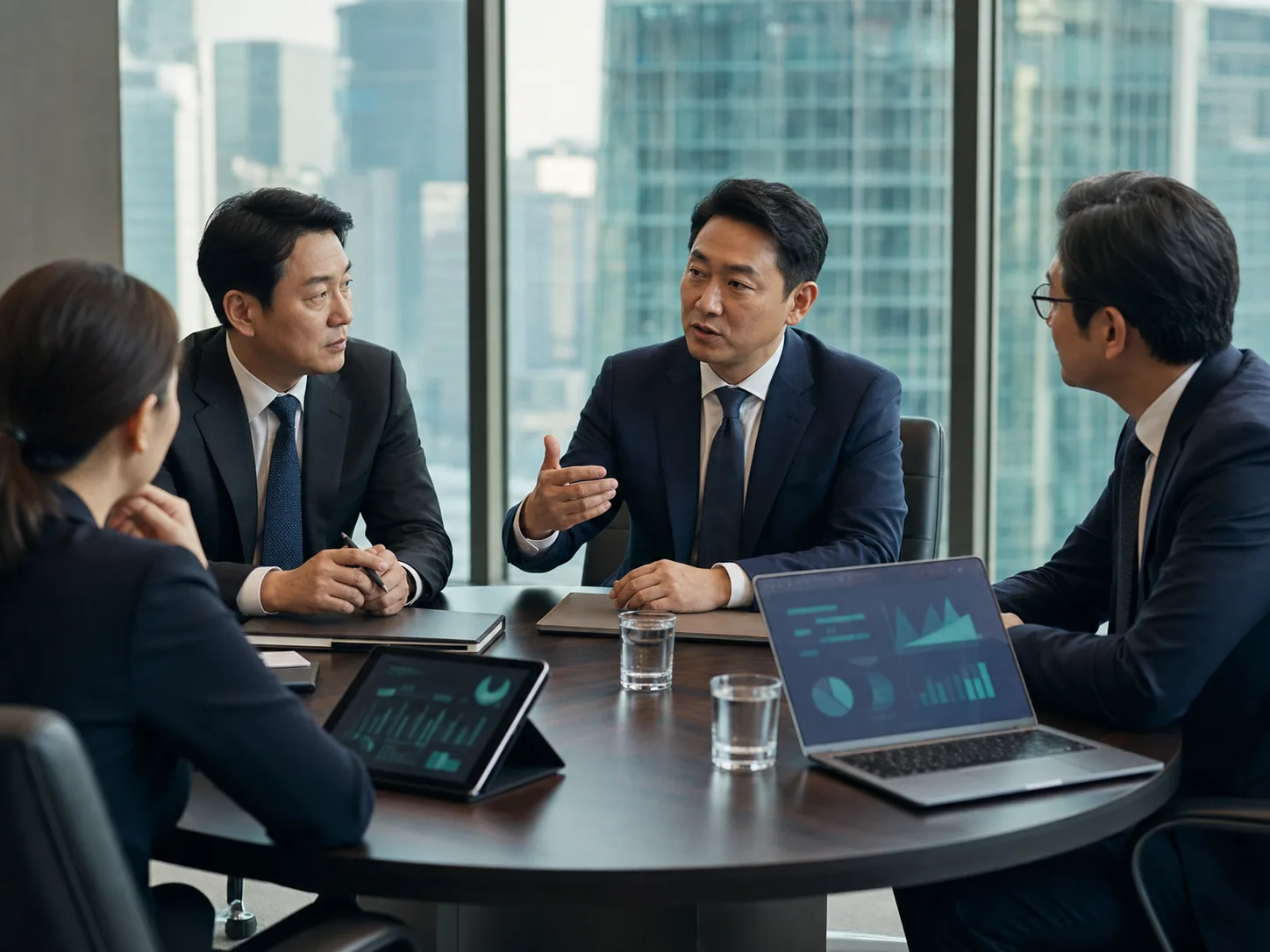 투자진단 컨설팅을 상징하는 한국 비즈니스 현장