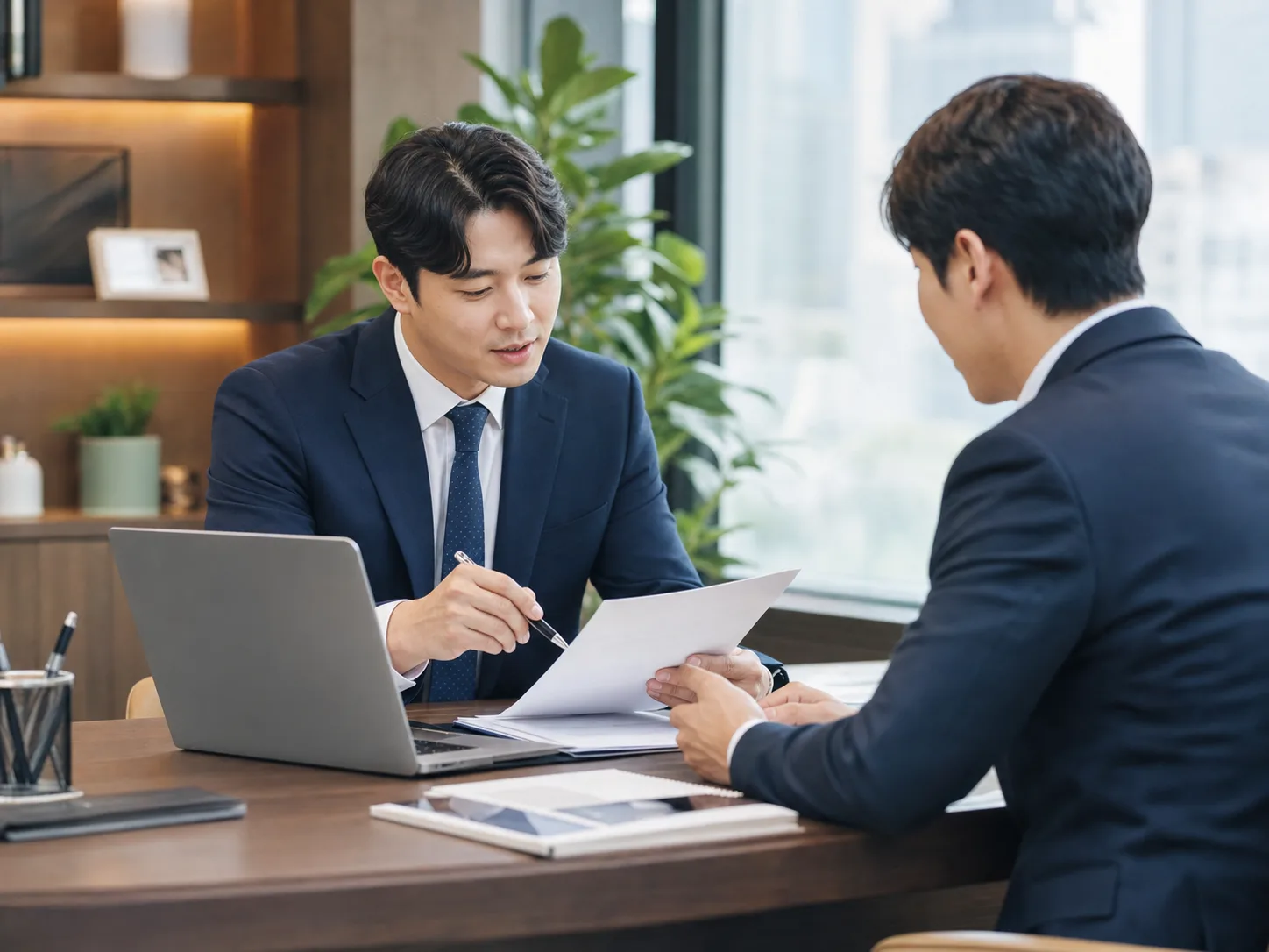 기업자금 컨설팅을 상징하는 한국 비즈니스 현장